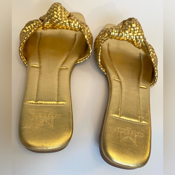 NWT Marc Fisher Marlon Slide gold flat sandal in women’s size 6M - Picture 5 of 16
